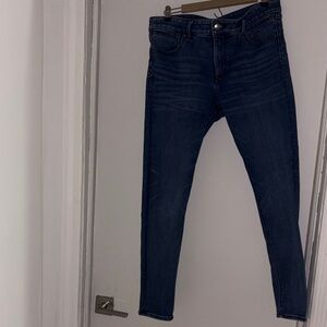 Express Dark Blue Women's Skinny Jeans